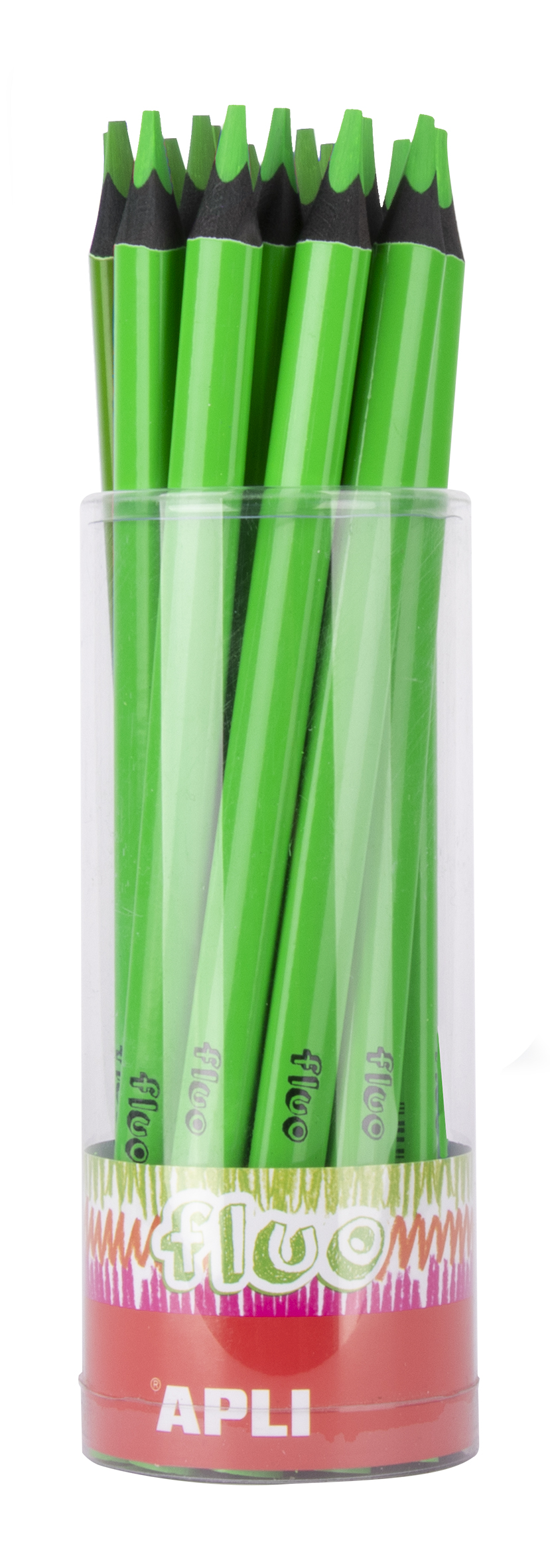 Crayons Jumbo Fluo vert 18 u. APLI